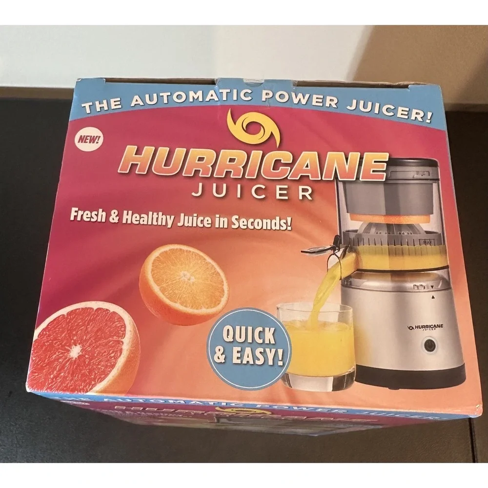 Hurricane Juicer Automatic Power Juicer Cordless Rechargeable 23086 Silver New - Picture 7 of 9